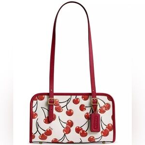 NWT Coach Swing Zip Bag with Cherry Print
